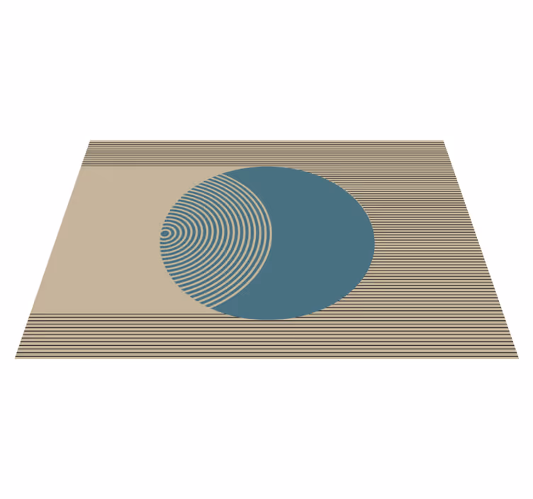 Moderne placemat met geometrisch cirkelmotief - TenStickers