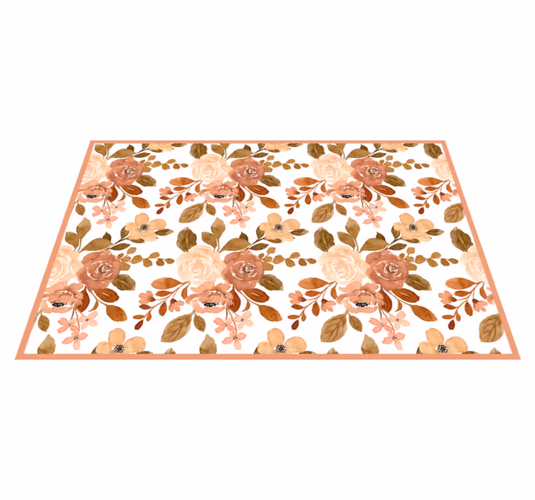 Originele placemat met bloemmotief tafelsetting - TenStickers