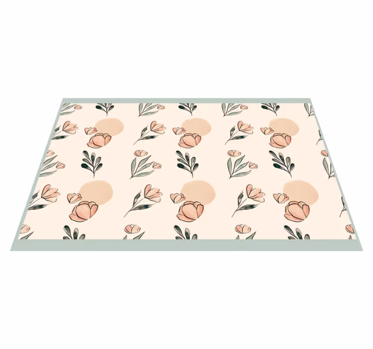 Originele placemat met bloemenmotief accent - TenStickers