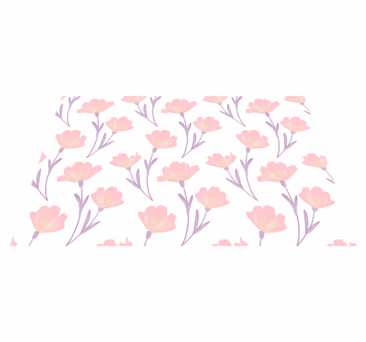 Originele placemat roze bloemenconcept - TenStickers