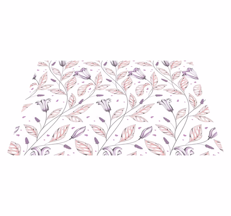 Originele placemat met bloemmotief kunst - TenStickers
