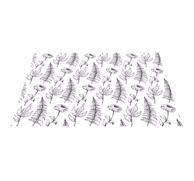 Placemat botanische print achtergrond - TenStickers