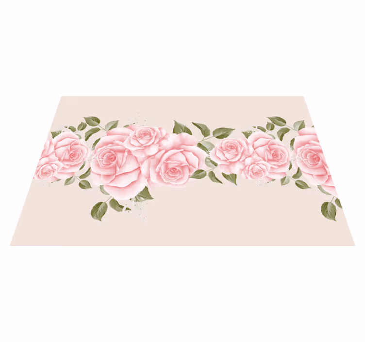 Originele placemat elegant rozenarrangement - TenStickers
