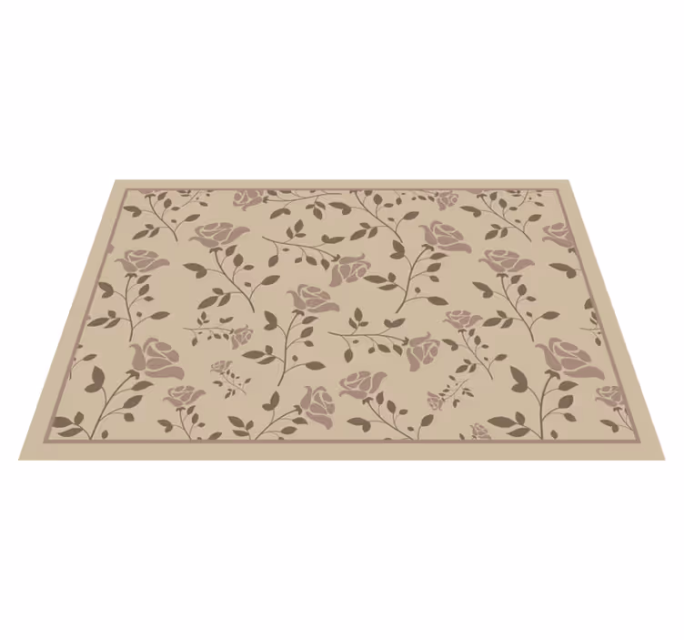 Placemat bloemig botanisch patroon - TenStickers