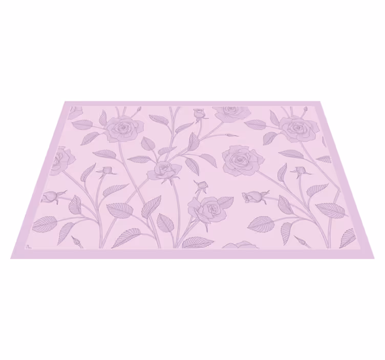 Placemat elegant rozenpatroon - TenStickers