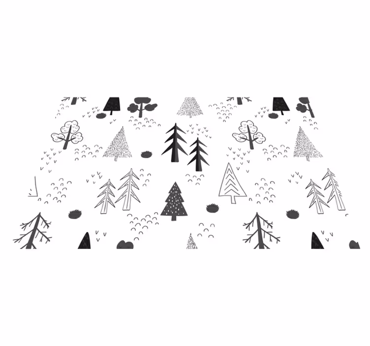 Placemat natuur geïnspireerd patroon - TenStickers