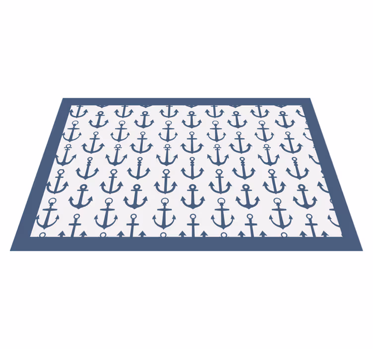 Originele placemat met ankerpatroon oppervlak - TenStickers