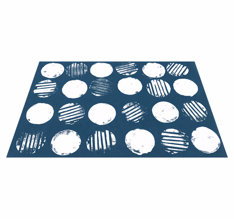Placemat geometrisch patroon cirkels - TenStickers