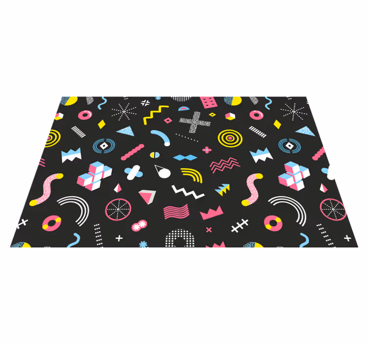 Originele placemat met levendige geometrische elementen - TenStickers