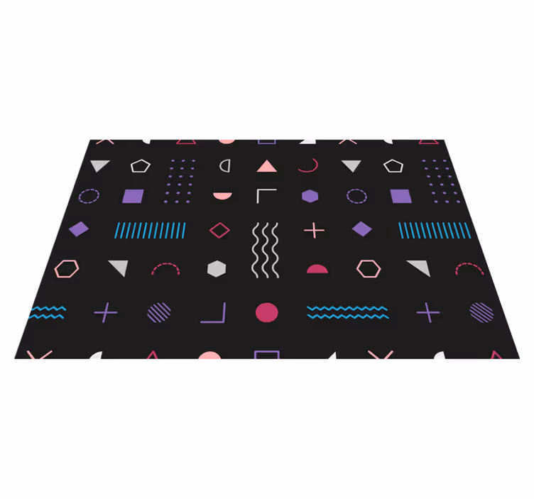 Moderne placemat met geometrisch patroon achtergrond - TenStickers