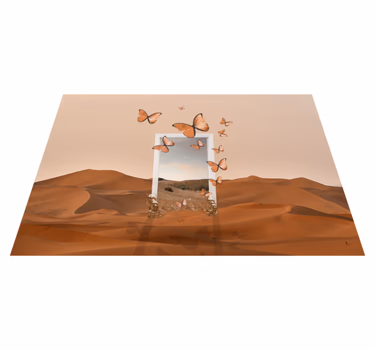 Originele placemat vlinders die tevoorschijn komen - TenStickers