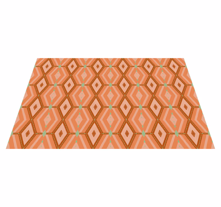 Placemat geometrisch zeshoekig patroon - TenStickers