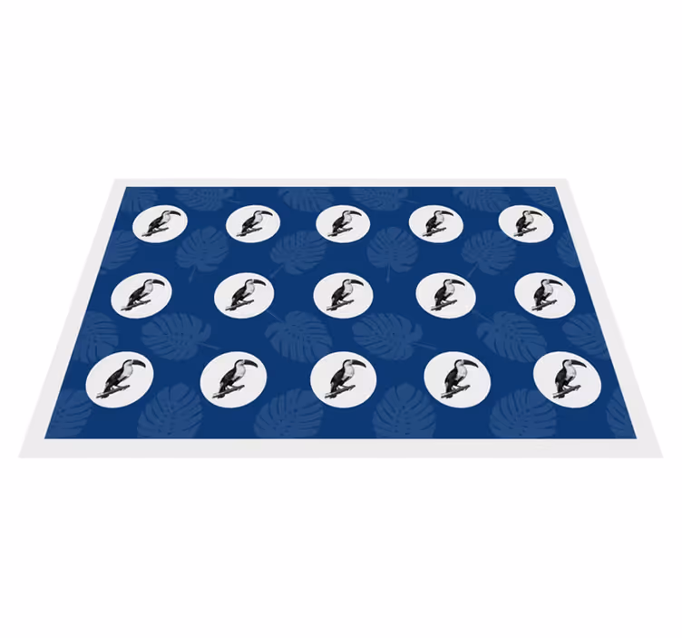 Originele placemat met tropisch vogelpatroon - TenStickers
