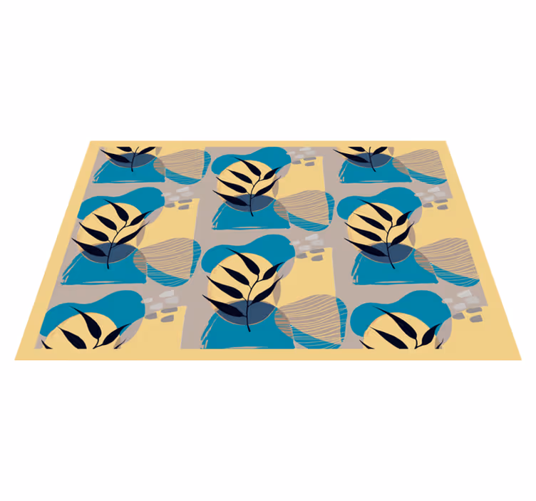 Moderne placemat met stijlvolle bladvormen - TenStickers