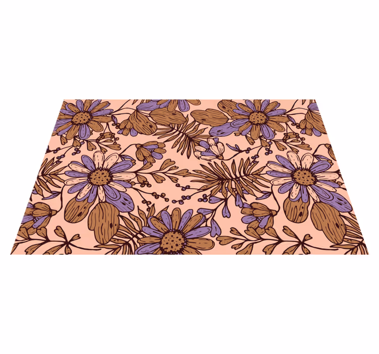 Originele placemat met bloemeninspiratie oppervlak - TenStickers
