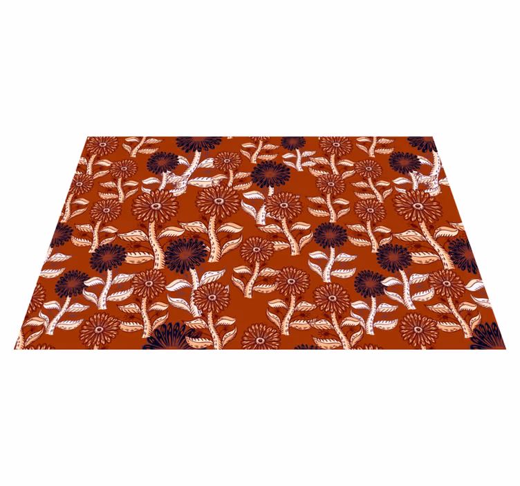 Originele placemat met bloemenpatroon tafelgerei - TenStickers