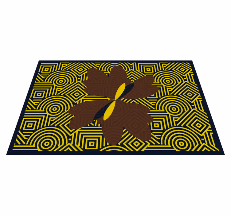 Placemat abstract geometrische bloem - TenStickers