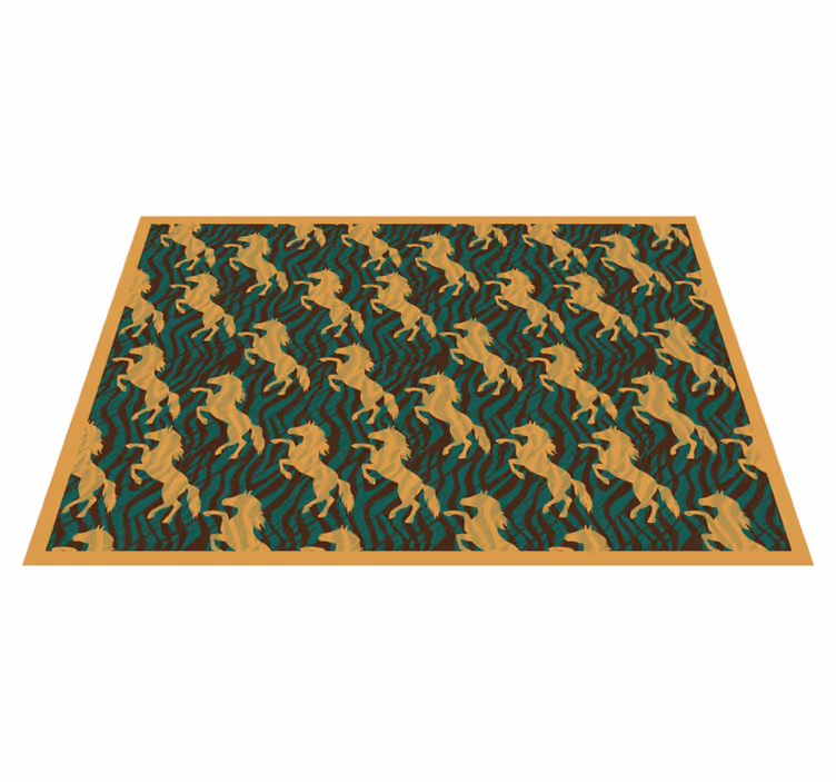 Originele placemat met gedurfd eenhoornpatroon - TenStickers