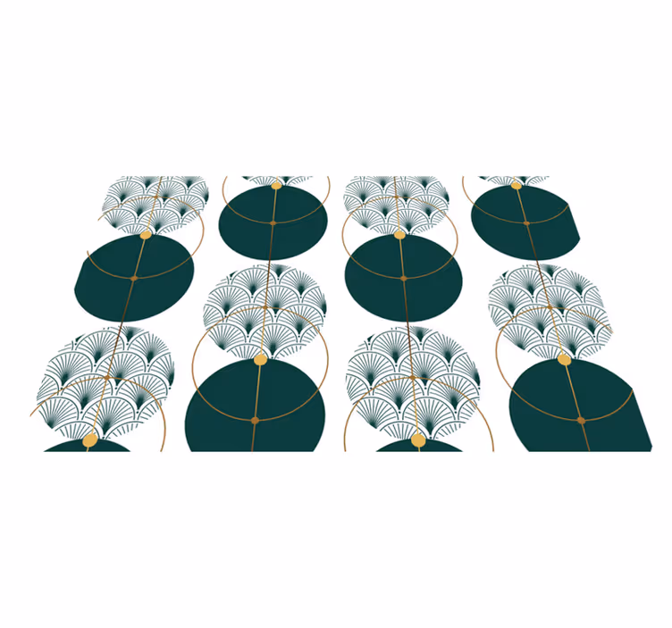 Elegante placemats elegant geometrisch concept - TenStickers