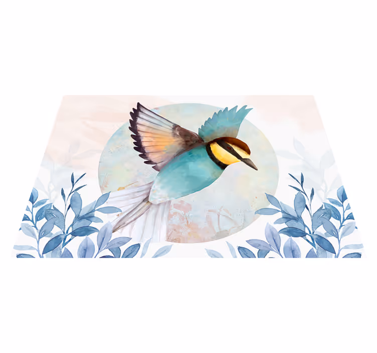 Originele placemat met levendige vogelkunst - TenStickers