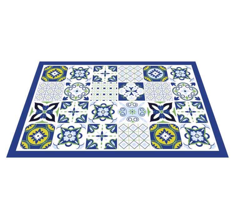 Placemat levendige geometrische composities - TenStickers