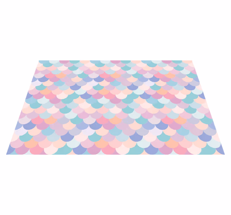 Placemat pastel golfpatroon - TenStickers