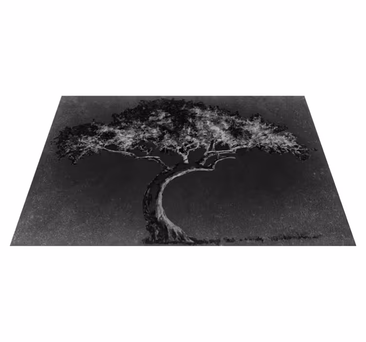 Placemat artistieke boom silhouet - TenStickers