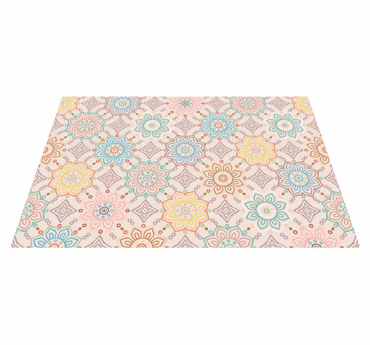 Originele placemat levendig botanisch patroon - TenStickers