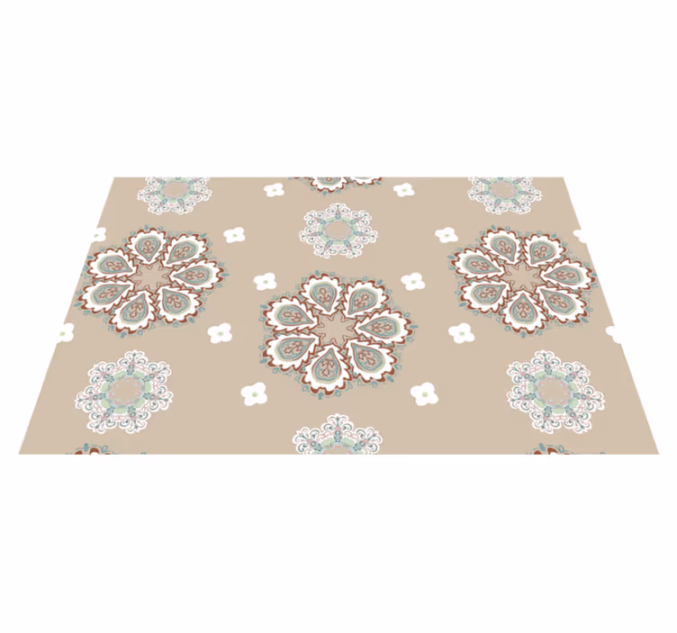 Placemat elegante bloemmotieven - TenStickers