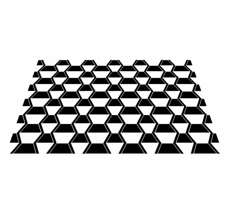 Placemat gestileerd hexagonaal patroon - TenStickers
