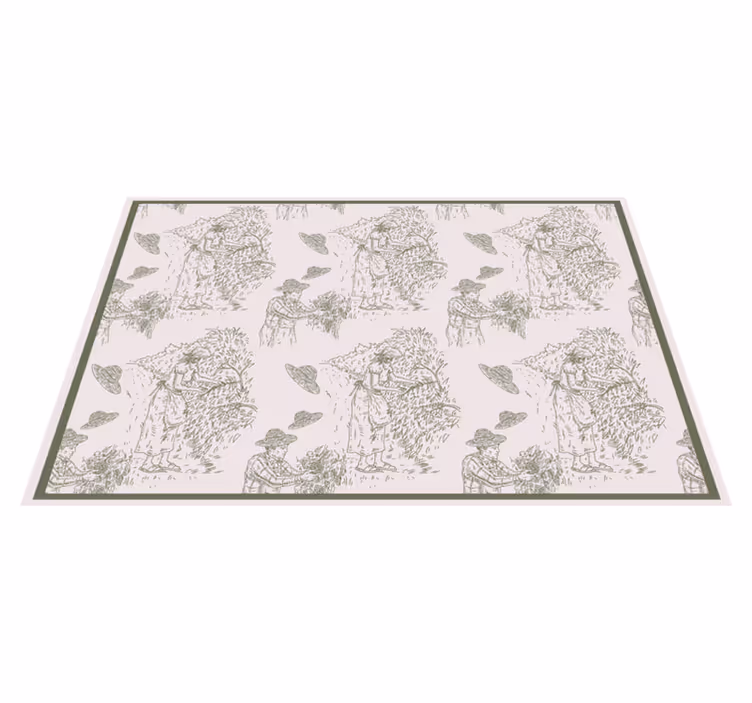 Originele placemat oogsten van de natuurscène - TenStickers