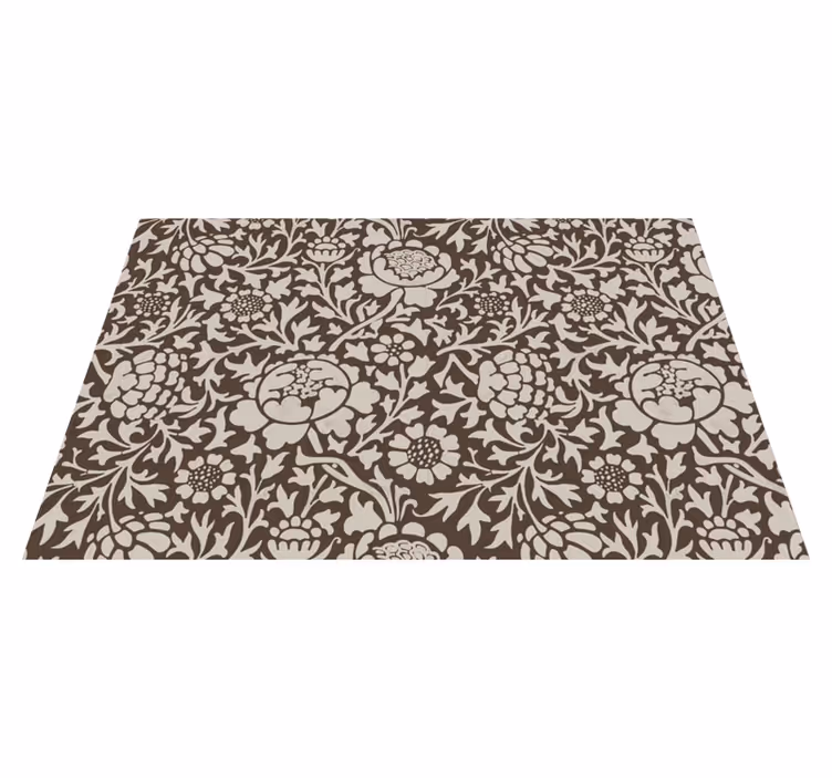Rechthoekige placemats vintage bloem - TenStickers