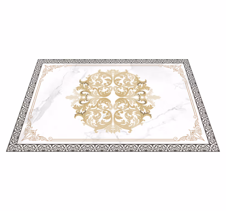 Barok wit marmer elegante placemats - TenStickers