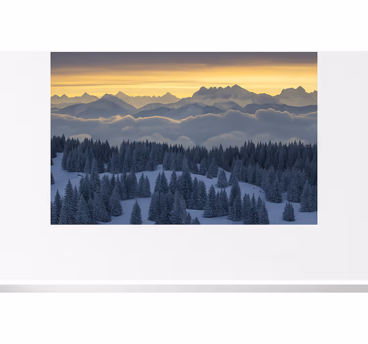 Zwitserse alpen – aiguilles du midi fotobehang bergen - TenStickers