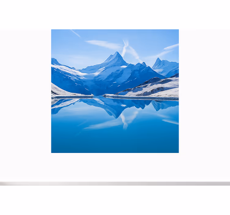 Bachalpsee reflecties fotobehang bergen - TenStickers