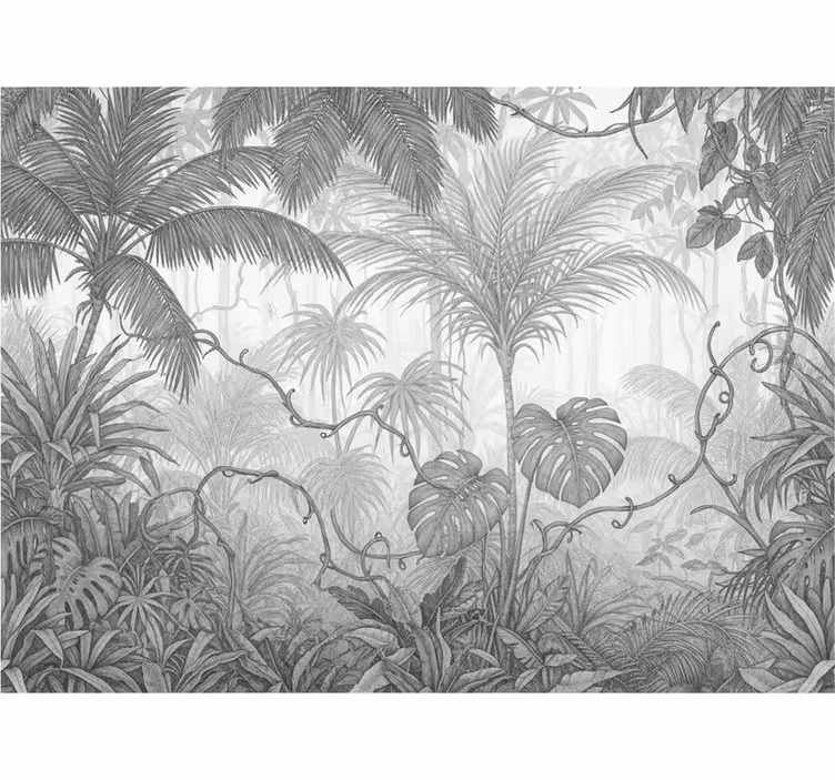 Foto behang jungle cloud dancer landschap - TenStickers