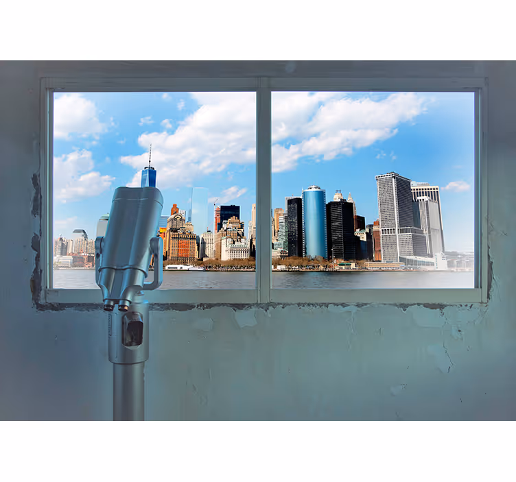 Fotobehang stad met gebouwen - TenStickers