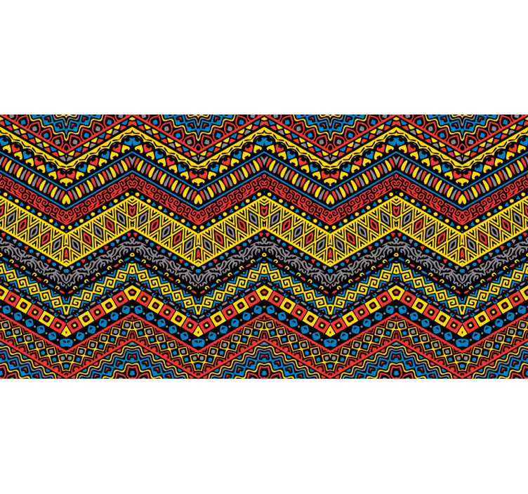 Foto behang afrikaans kleurrijke tribale stijl - TenStickers