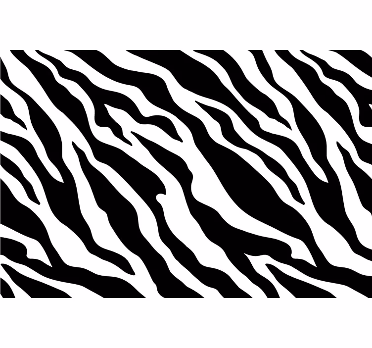 Foto behang afrikaans zwart-wit dierenprint zebra - TenStickers
