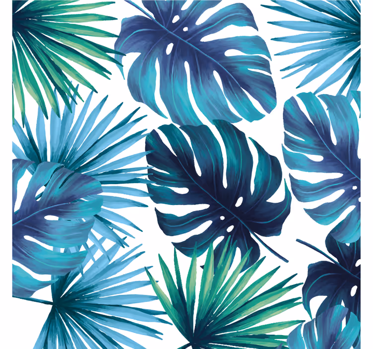 Foto behang jungle tropische bladeren californische stijl - TenStickers