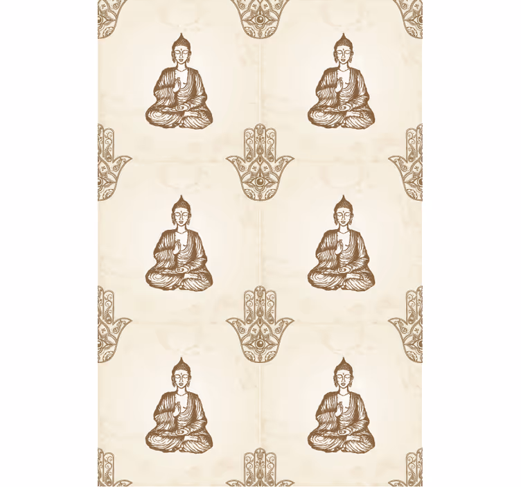 Fotobehang boeddha hamsa hand symbool - TenStickers