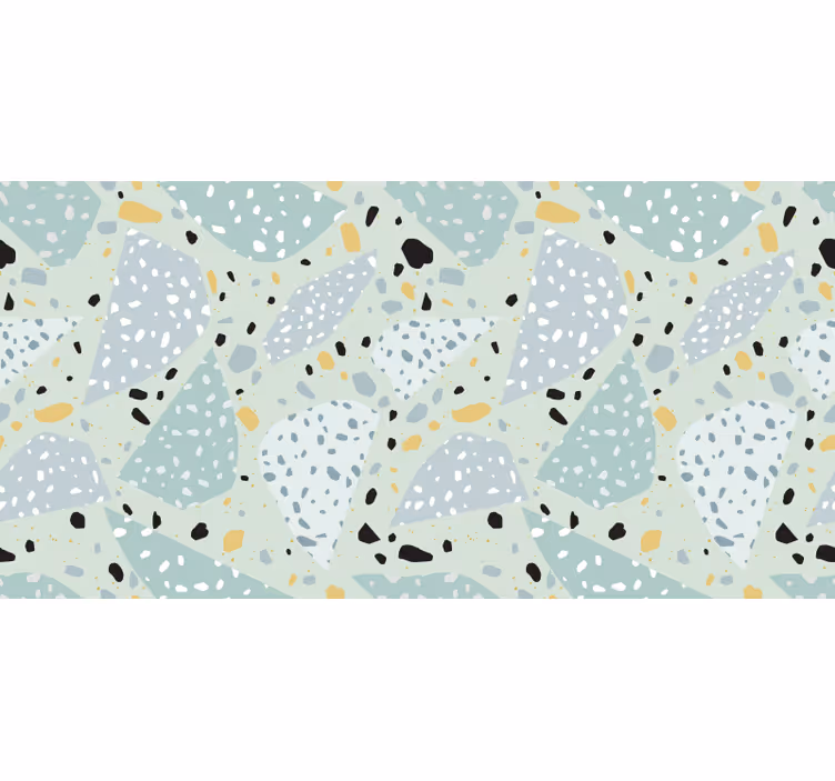 Fotobehang badkamer geometrisch terrazzo - TenStickers