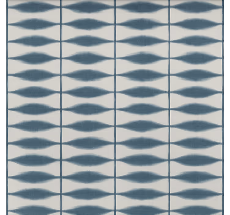 Fotobehang badkamer shibori denim - TenStickers