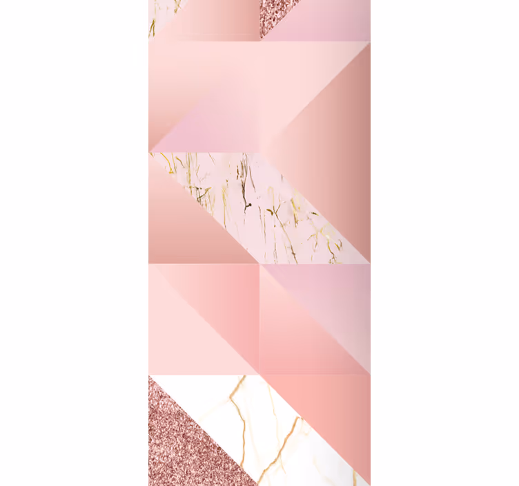 Fotobehang badkamer roze gouden marmer - TenStickers