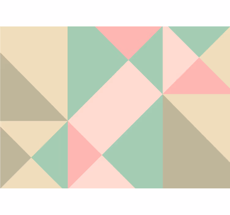 Fotobehang keuken geometrisch met zachte tinten - TenStickers