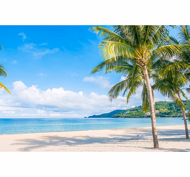 Fotobehang blauw zomerse zonneschijn fotografie - TenStickers