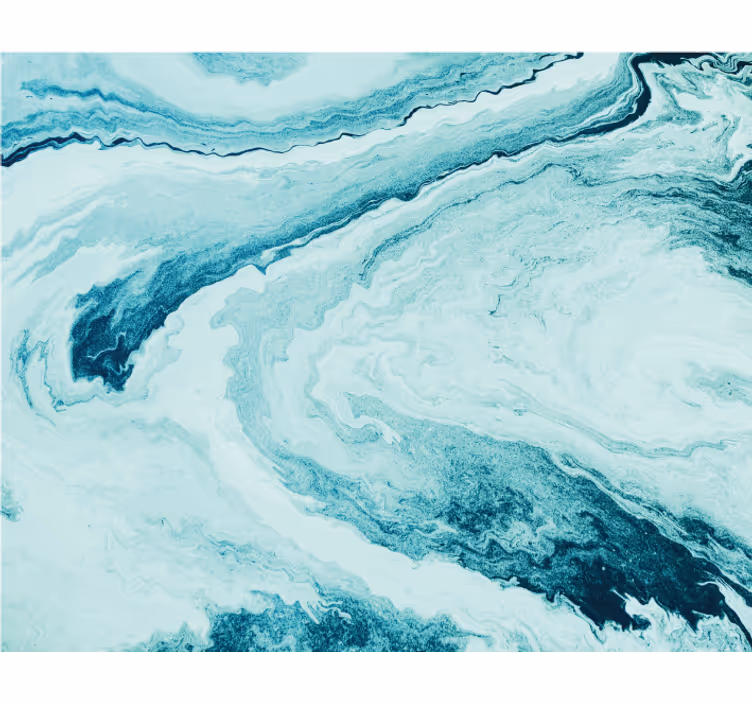 Fotobehang blauw golven van blauwe marmer - TenStickers