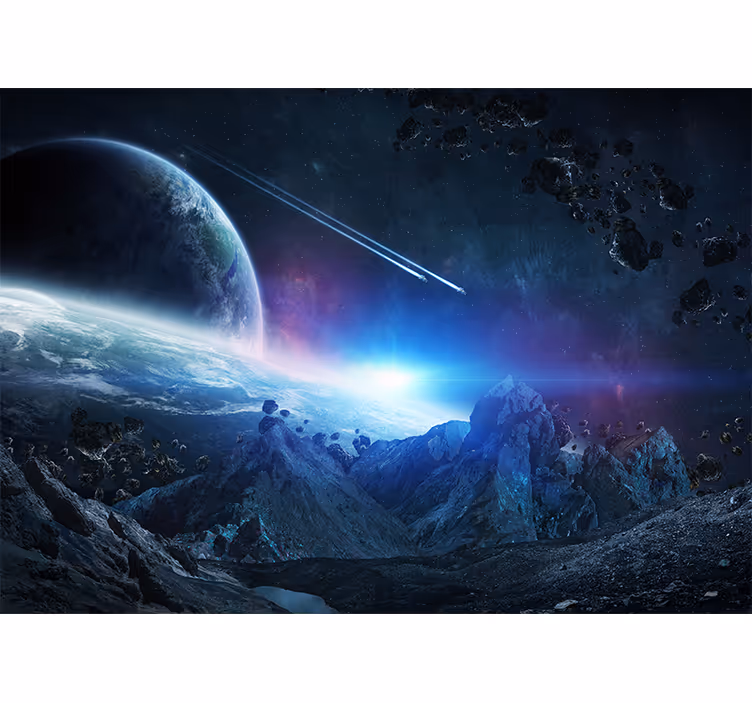 Fotobehang in smalle gang universum sciencefiction concept - TenStickers