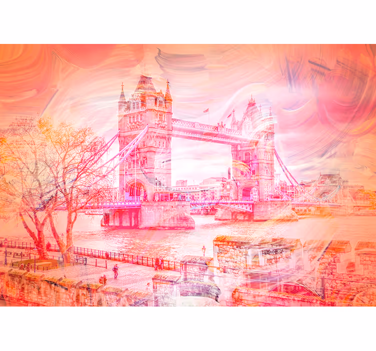 London bridge-contrast fotobehang - TenStickers