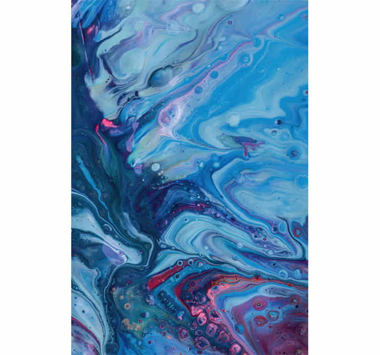 Fotobehang blauw acryl blauwe gradient - TenStickers